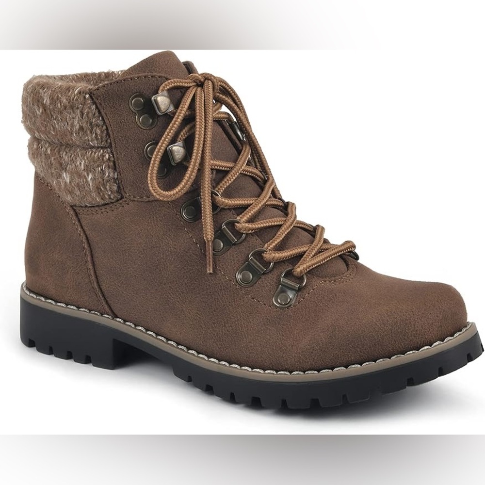 11 Women's CLIFFS BY WHITE MOUNTAIN Pathfield Women's Lace-up Hiker Style Bootie